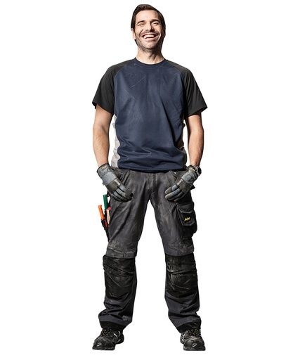 [SI004BKBK30R] Black/Black, 30 Reg (Ripstop trousers (3213)) 