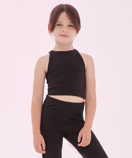 [SM106BLAC56] Kids cropped top (5/6 Years)