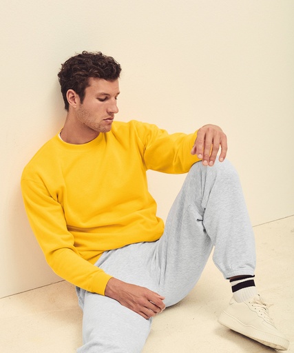 [SS200WHITS] Classic 80/20 set-in sweatshirt (White, S)