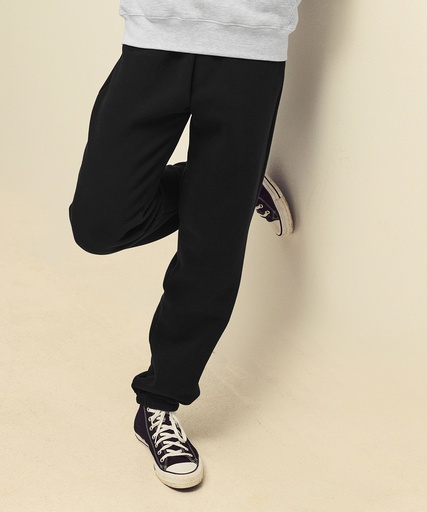 [SS805HGRES] Premium 70/30 elasticated sweatpants (Heather Grey, S)