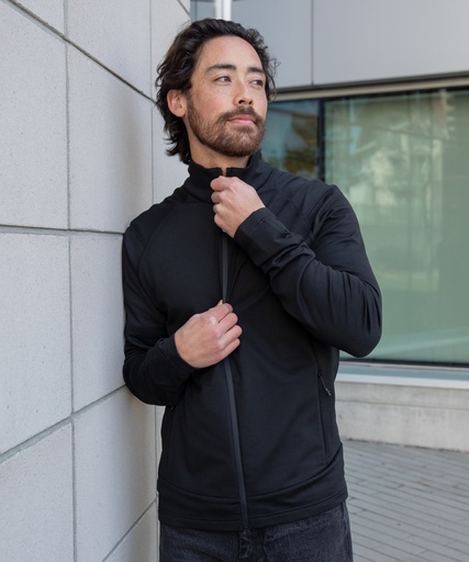 [ST083BKHES] Treeline performance jacket (Black Heather, S)