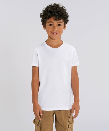 [SX002WHIT56] Kids mini Creator iconic t-shirt (STTK909) (White, 5/6 Years)