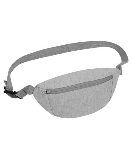 [SX161HGRE] Hip bag with canvas fabric (STAU891) (Heather Grey)