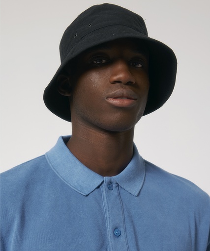 [SX163HGREML] Bucket hat with metal eyelets (STAU893) (Heather Grey, M/L)