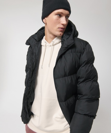 [SX203OWHIXS] Unisex Puffer oversized jacket (STJU840) (Off White, XS)