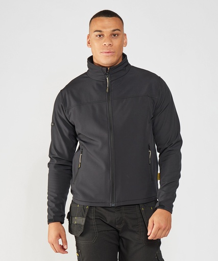 [SY020BLACS] Stanley Teton 2-layer full zip softshell (S)