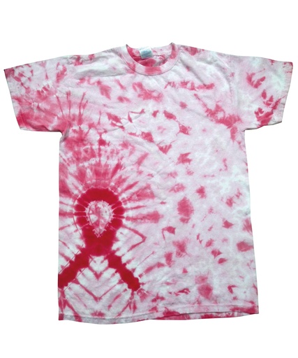 [TD07BAWPRXS] Kids pink ribbon T (XS)