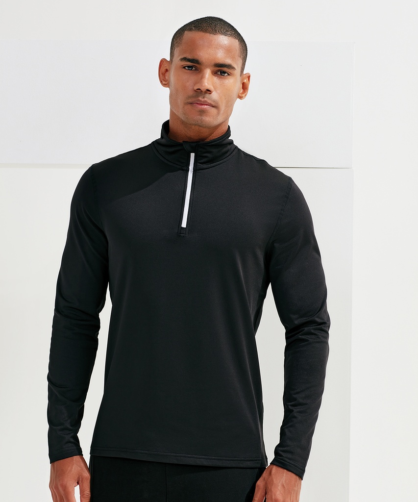 TriDriÆ recycled long sleeve brushed back º zip top