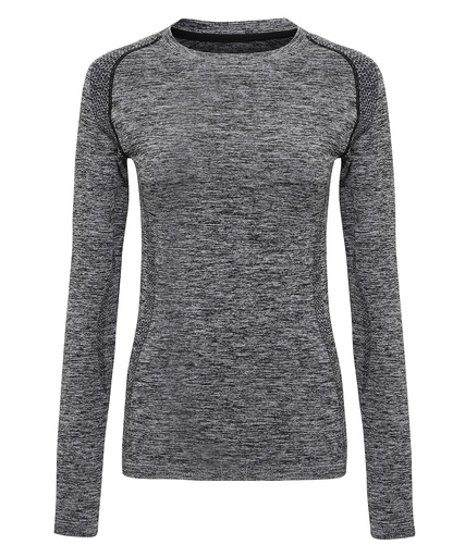 [TR203CHARS] Women's TriDriÆ seamless '3D fit' multi-sport performance long sleeve top (Charcoal, S)