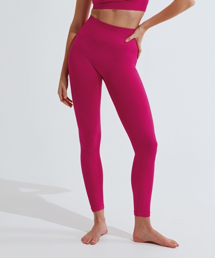 [TR215FUCHXS] Women's TriDriÆ seamless '3D fit' multi-sport sculpt solid colour leggings (Fuchsia, XS)