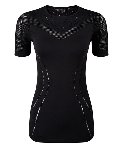 [TR218BLACXS] Women's TriDriÆ seamless '3D fit' multi-sport reveal sports top (Black, XS)