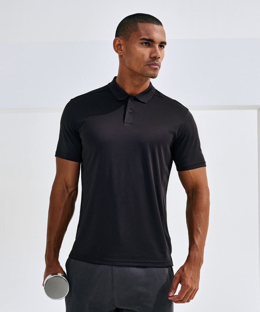 TriDriÆ textured recycled polo