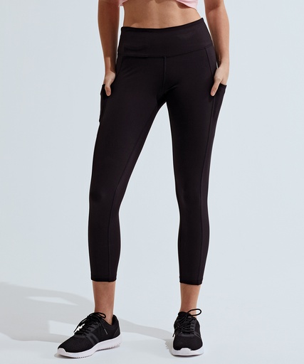 [TR533BLACXS] Womenís TriDriÆ recycled performance 7/8 leggings (XS)