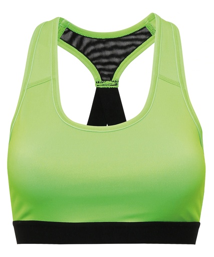 [TR920LNGRXS] TriDriÆ performance sports bra (medium impact) (Lightning Green, XS)