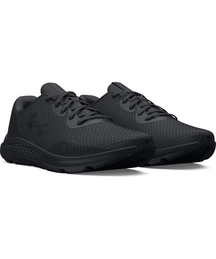 [UA034BKBB8] UA charged pursuit 3 trainers (Black/Black/Black, UK 8)