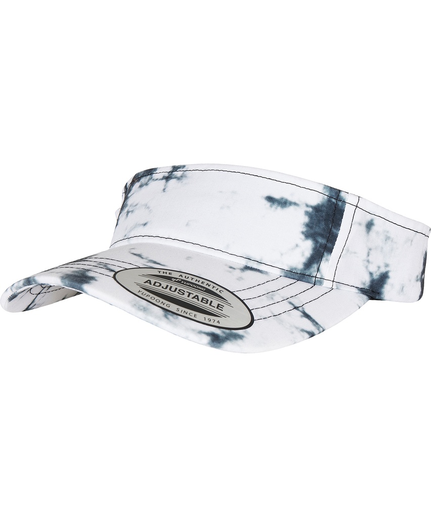 Batik dye curved visor cap