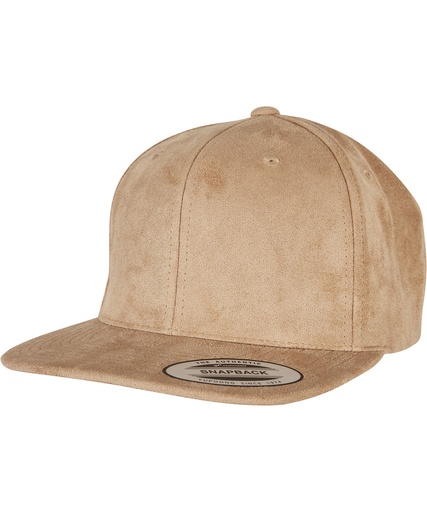 [YP216KHAK] Imitation suede leather snapback (6089SU) (Khaki)