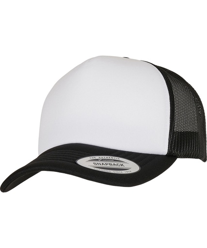 [YP227BKWB] YP ClassicsÆ curved foam trucker cap ñ white front (6320W)