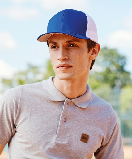 [YP232RBWH] Flexfit trucker mesh 2-tone (6511T) (Royal/White)