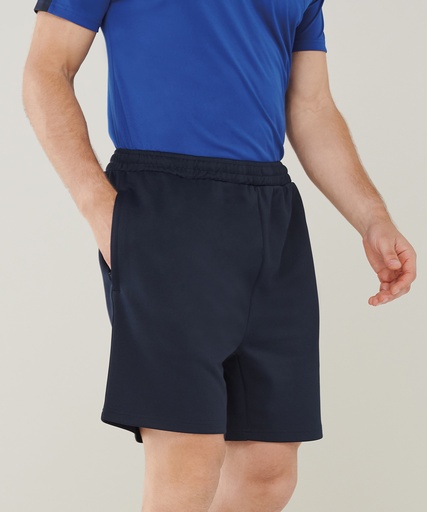 [LV886NAVYXS] Knitted shorts with zip pockets (Navy, XS)