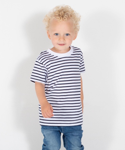 [LW27TWHON2436] Short sleeve striped t-shirt (24/36 Months)