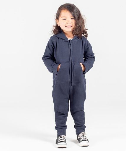 [LW70THGRE2436] Fleece all-in-one (Heather Grey, 24/36 Months)