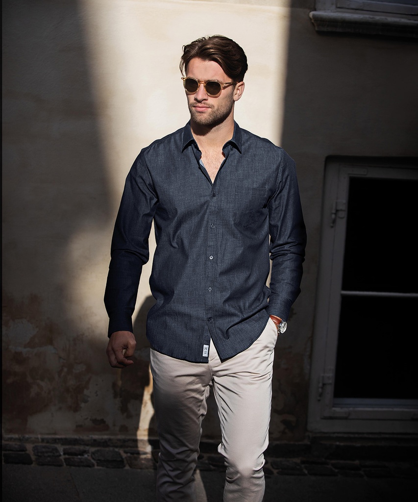 Torrance modern fit ñ raw and stylish denim shirt