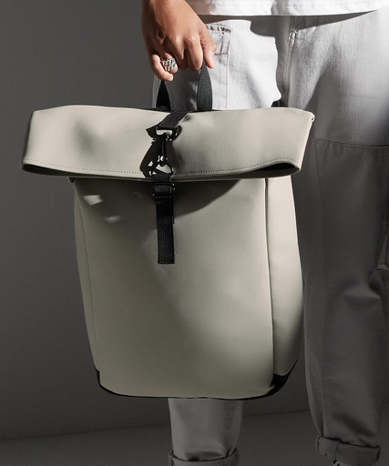 Matte PU rolltop backpack BG335